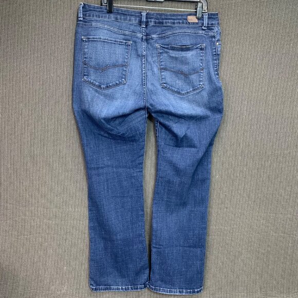 Lee Womens Size 12 Jeans Modern Series Curvy Fit Bootcut Mid Rise 5 Pocket - Picture 2 of 9